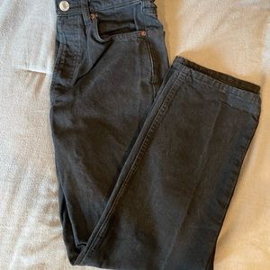 ZARA- straight leg high rise button up jeans